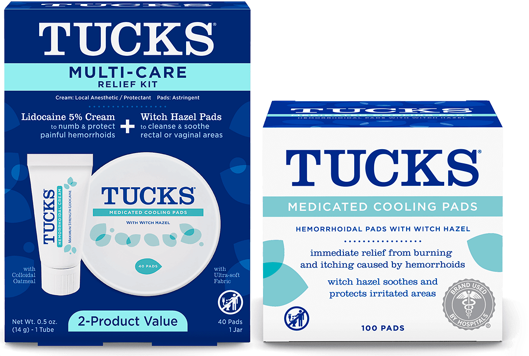 Tucks Multi Care Relief Kit and Tucks Medicated Cooling Pads